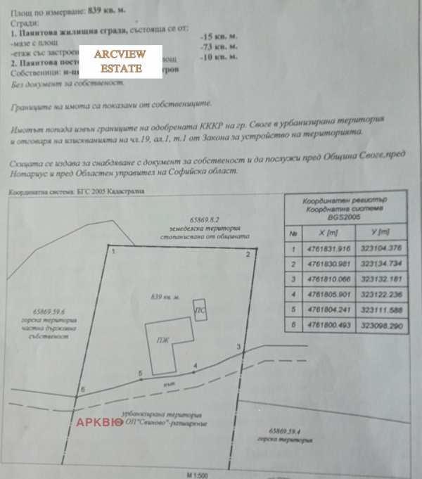 Продава парцел, гр. своге, област софия област