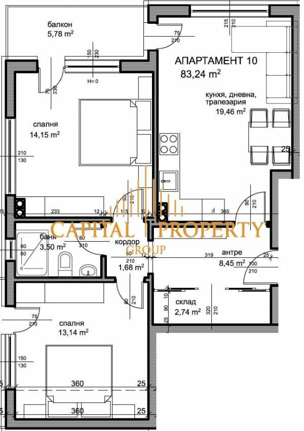 Продава 3-стаен, с. кранево, област добрич