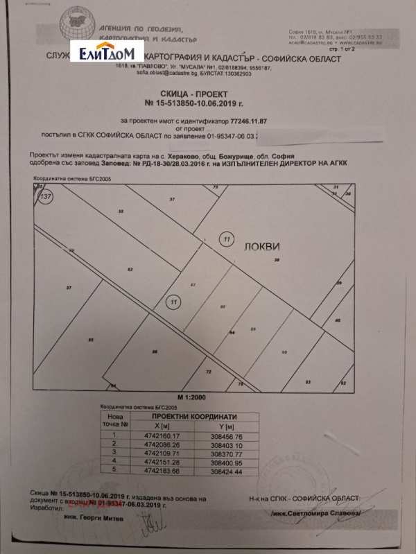 Продава земеделска земя, с. хераково, област софия област