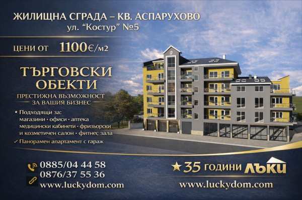 Продава магазин, гр. варна, аспарухово