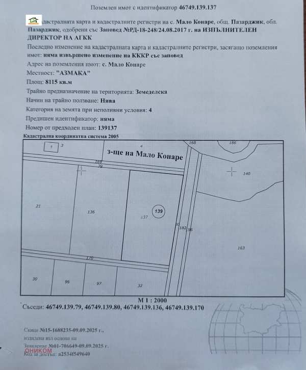 Продава парцел, гр. пазарджик, промишлена зона - изток
