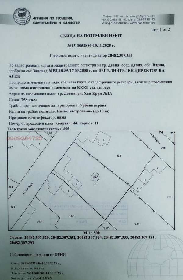 Продава парцел, гр. девня, област варна