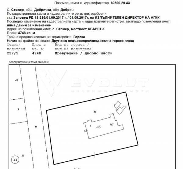 Продава парцел, с. стожер, област добрич