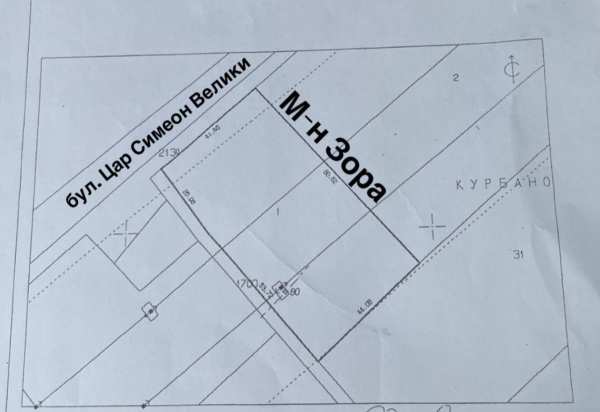 Продава парцел, гр. стара загора, железник - център
