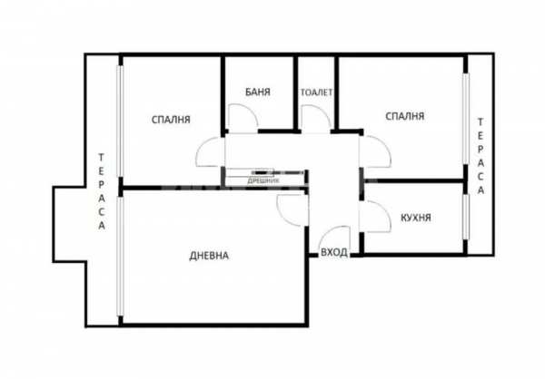 Продава 4-стаен, гр. варна, чайка