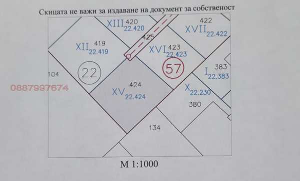 Продава парцел, с. гурмазово, област софия област