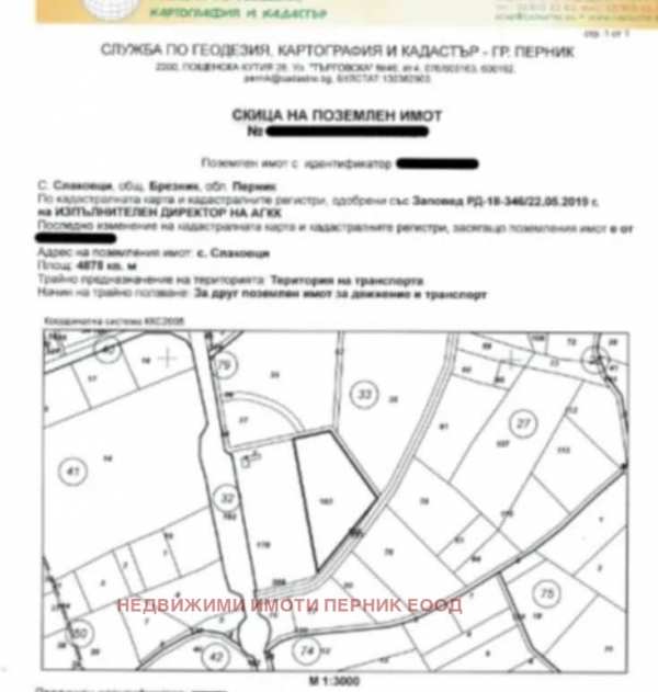 Продава парцел, с. слаковци, област перник