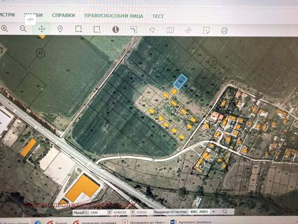 Продава парцел, гр. божурище, област софия област