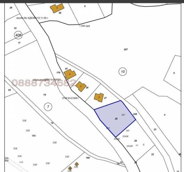 Продава  парцел хижа Здравец, област Пловдив
      1031 кв.м