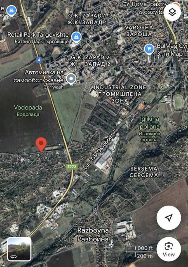 Продава се парцел за жилищно строителство –  В.З. Драка - Търговище