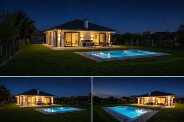 Къща с 4 спални и басейн в с.Стража