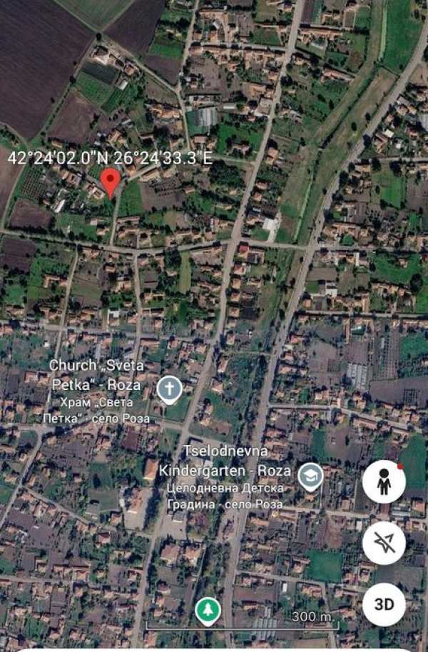 ЕКСЛУЗИВНО Парцел село Роза! УПИ - 640 кв.м.
