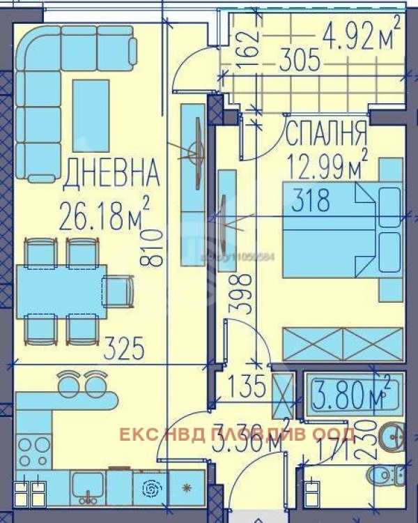 Продава 2-стаен, гр. пловдив, каменица 2