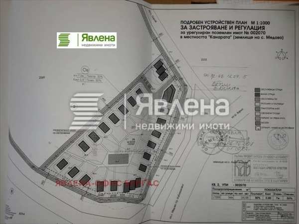 Продава парцел, с. медово, област бургас