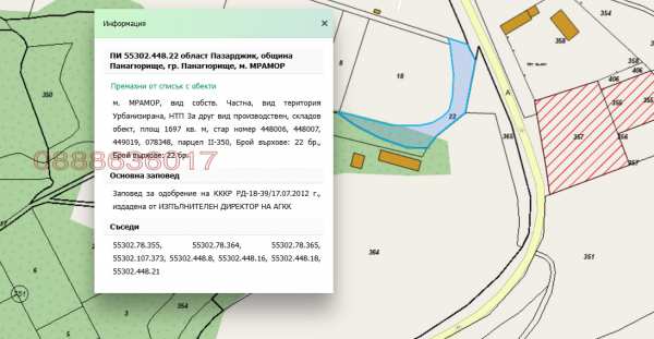 Продава парцел, гр. панагюрище, област пазарджик