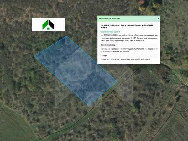 Продава парцел, с. черни връх, област бургас