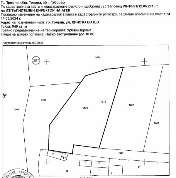 Продава парцел, гр. трявна, област габрово