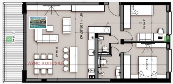 Продава  3-стаен град Монтана, в.з. Юг
      125 кв.м