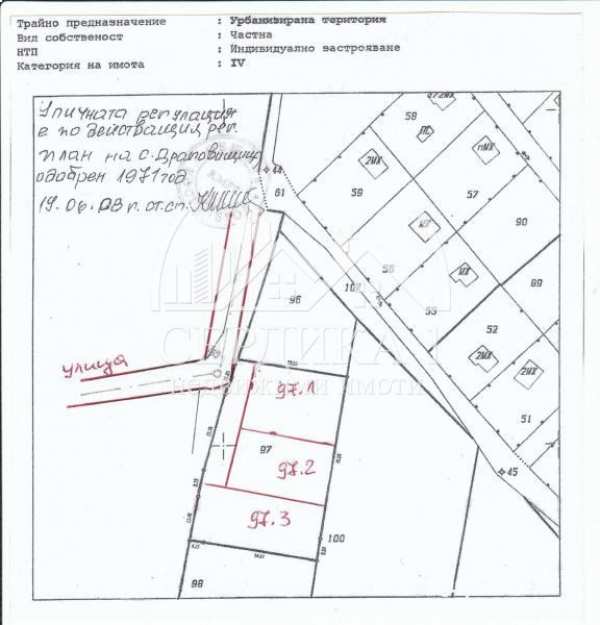 Продава парцел, с. драговищица, област софия област