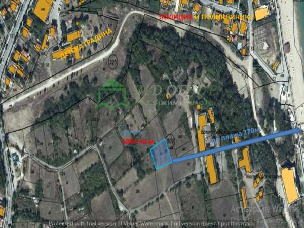 Продава парцел, гр. обзор, област бургас