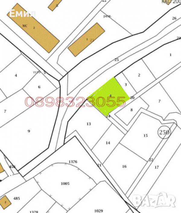 Продава парцел, с. паталеница, област пазарджик