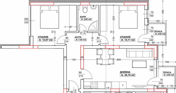 Продава 3-стаен, гр. благоевград, еленово 1