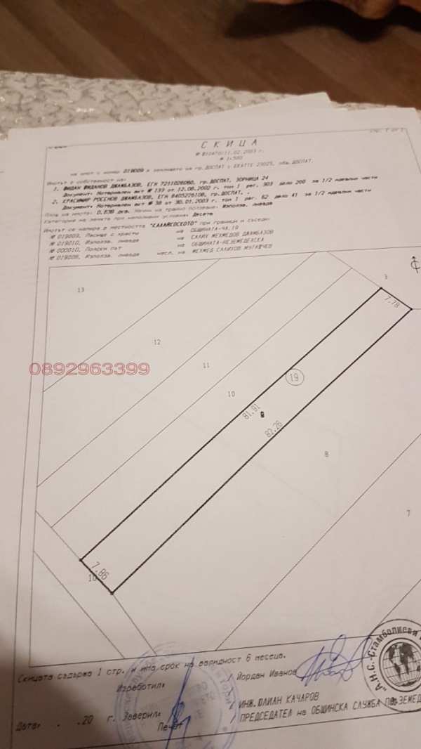 Продава земеделска земя, гр. доспат, област смолян