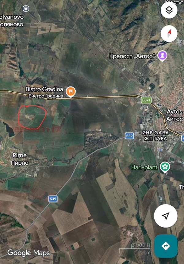 Продава парцел, гр. айтос, област бургас