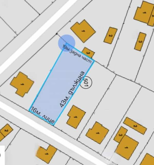 Продава  парцел гр. Долни чифлик, област Варна
      750 кв.м