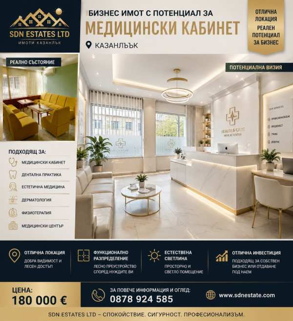 Продава магазин, гр. казанлък, област стара загора