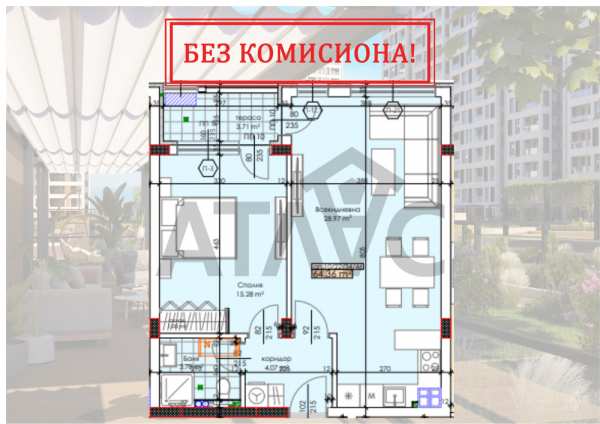 Продава 2-стаен, гр. пловдив, тракия