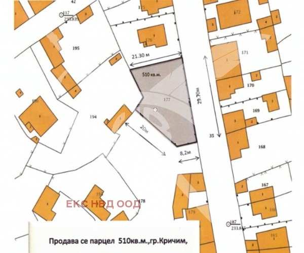 Продава парцел, гр. кричим, област пловдив