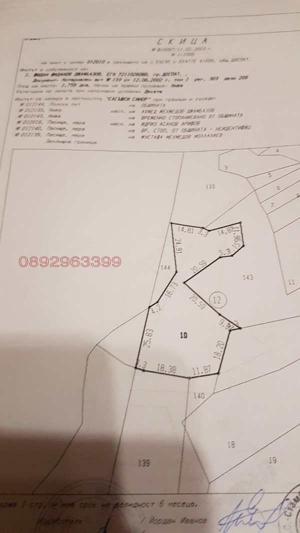 Продава земеделска земя, гр. доспат, област смолян