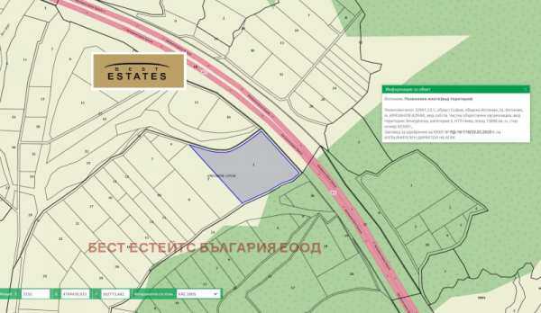 Продава парцел, гр. ихтиман, област софия област