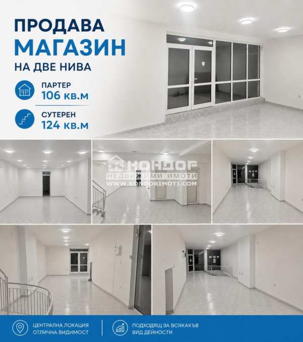 Продава магазин, гр. пловдив, кършияка
