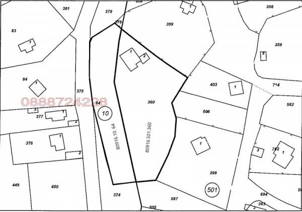 Продава парцел, с. черни връх, област бургас