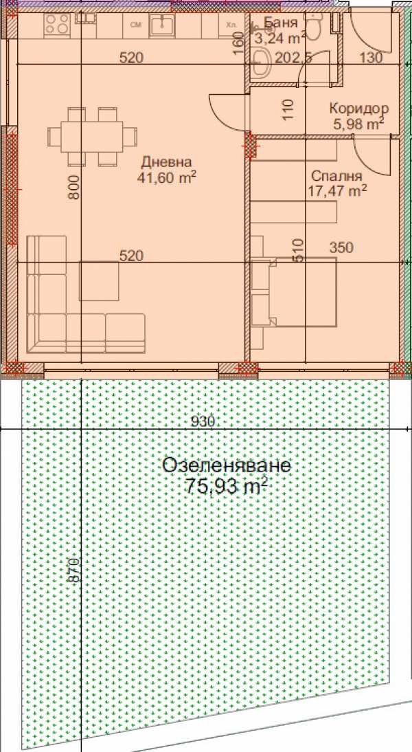 Продава 2-стаен, гр. благоевград, струмско