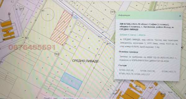 Продава земеделска земя, с. бусманци, област софия област