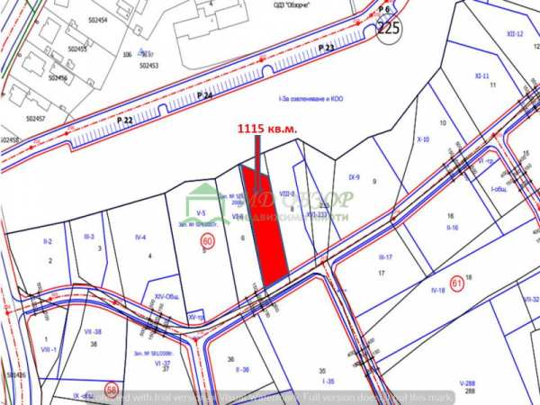 Продава парцел, гр. обзор, област бургас