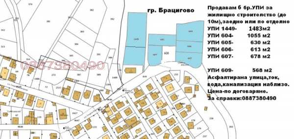 Продава парцел, гр. брацигово, област пазарджик