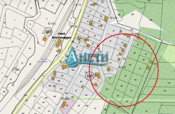 Продава парцел, гр. костандово, област пазарджик