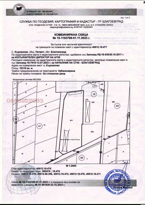 Продава бизнес имот, с. кърналово, област благоевград