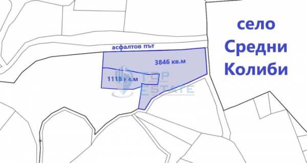 Продава парцел, с. средни колиби, област велико търново