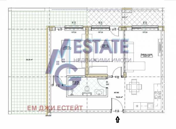 Продава 3-стаен, гр. китен, област бургас