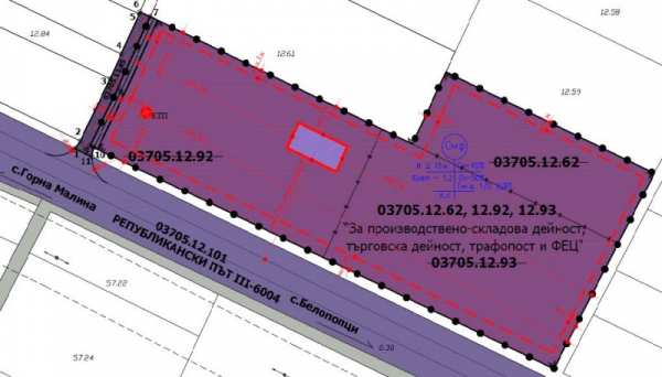 Продава парцел, с. белопопци, област софия област