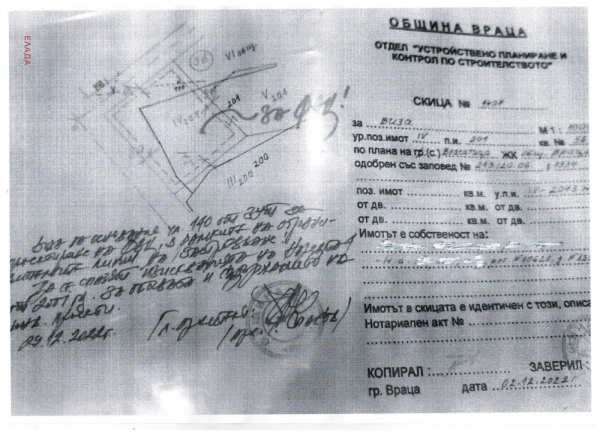 Продава парцел, с. власатица, област враца