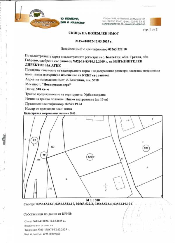 Продава парцел, гр. трявна, област габрово