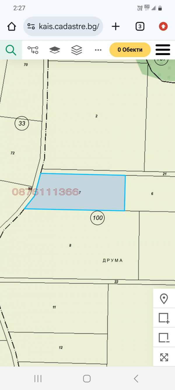 Продава парцел, с. поповци, област габрово