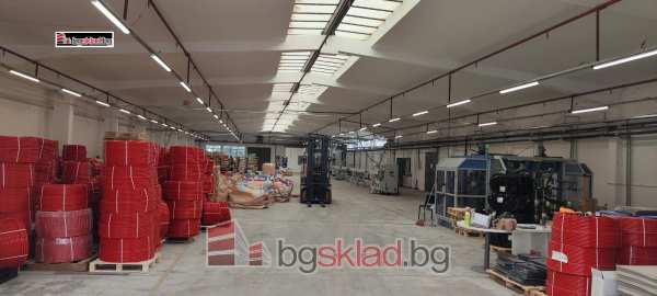 Дава под наем пром. помещение, гр. божурище, област софия област