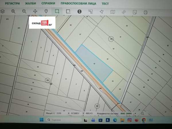 Продава парцел, гр. шипка, област стара загора